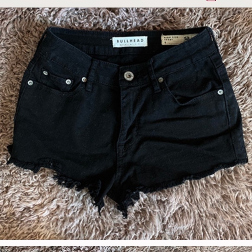 BULLHEAD Black Denim Booty Shorts